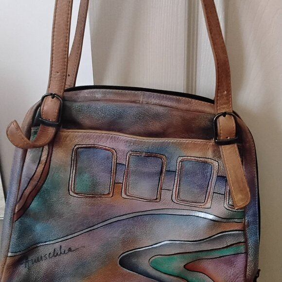 Anuschka leather multicolored purse pre owned - Picture 2 of 12